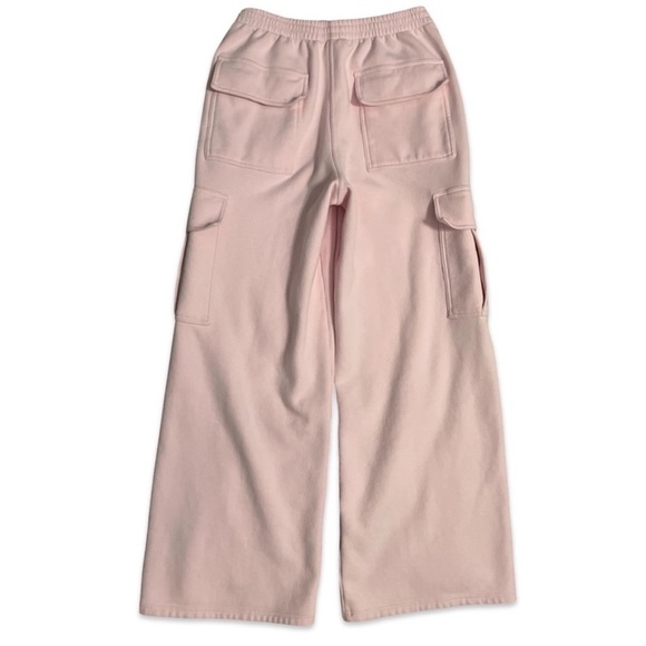 Skims Cotton Fleece Cargo Pants in Cherry Blossom Size Small - Picture 4 of 11